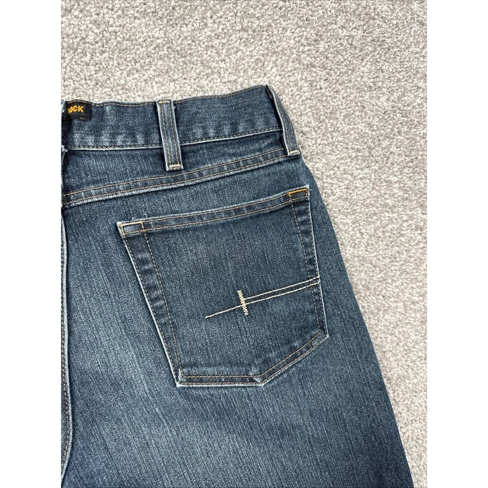Ariat Rebar M5 Straight Leg Jeans Men's 30x34 Dark Wash Stretch Work Denim